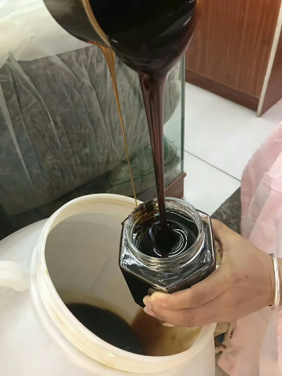 黑蜂蜂蜜 缅甸纯正野  生黑蜜