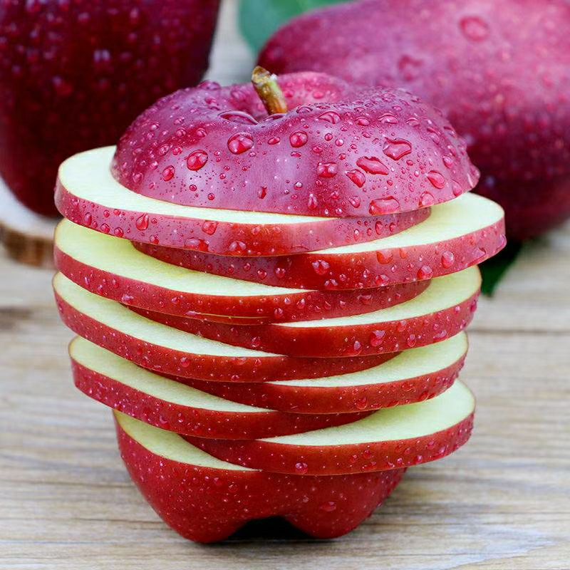 天水花牛苹果 75mm以上 全红 光果 花牛苹果