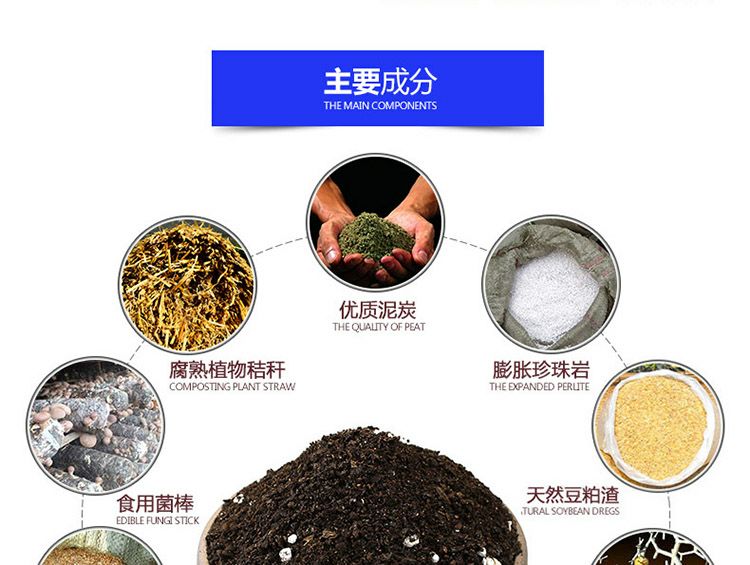  花土营养土大花土多肉土花卉肥料泥炭土种植土花泥绿萝多规格