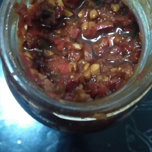 绛县 自己做的辣椒酱，口味特好，没有任何防腐剂