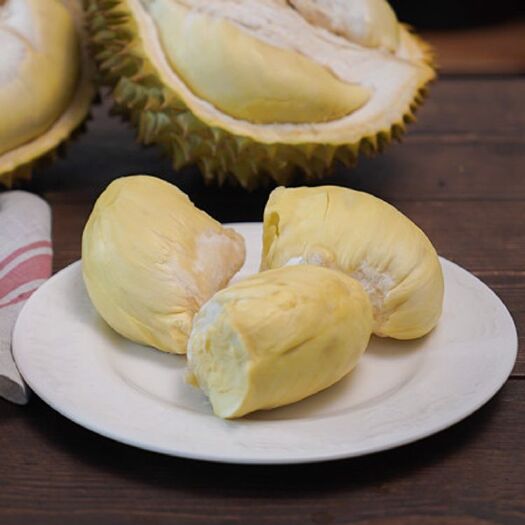 泰国金枕头榴莲树上熟液氮保鲜带壳整果
