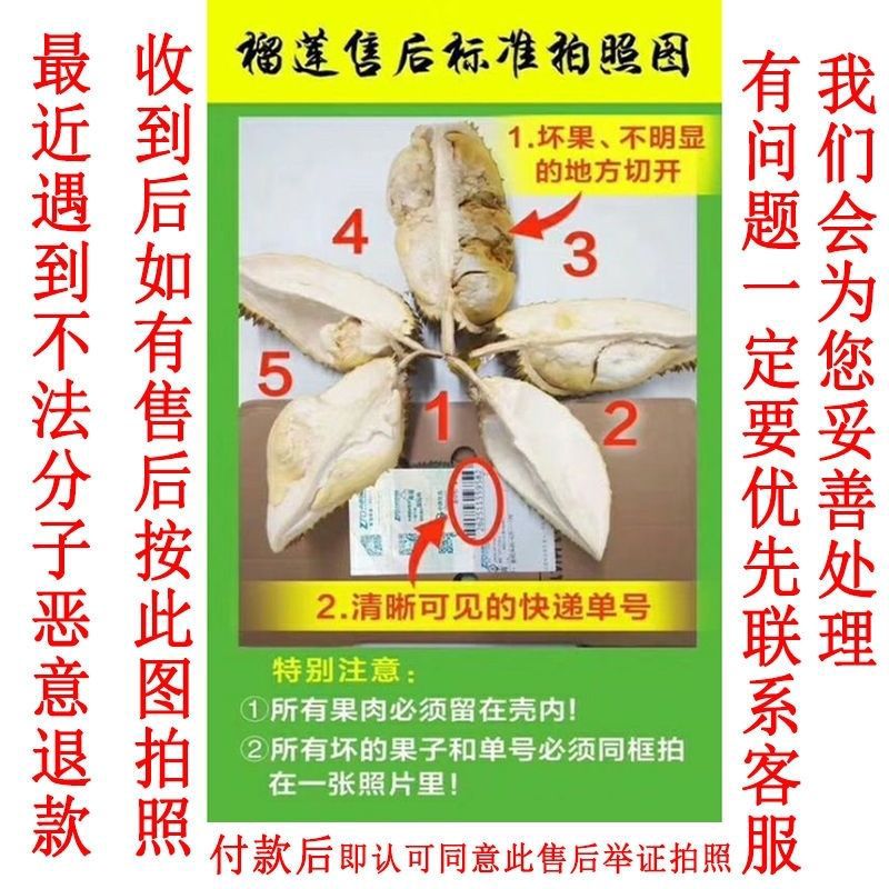  榴莲泰国榴莲金枕头榴莲一件代发
