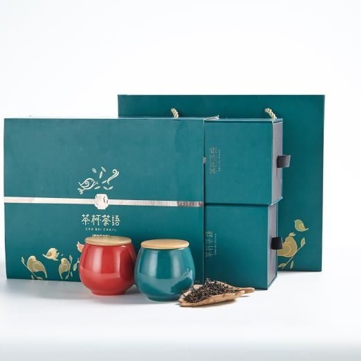 深圳茶叶包装盒 六杯装小杯茶茶杯茶语，里面有红茶，白茶，岩茶三款，支持定制。