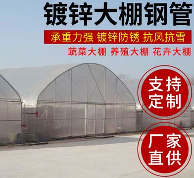 大棚骨钢管 薄膜连栋 热镀锌大棚骨架
连体棚 避雨棚