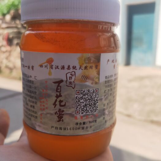 汉源县 农家自产土蜂蜜 百花蜜 42度 天然 瓶装500g