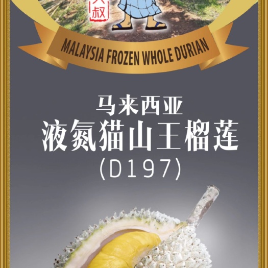 永嘉县 马来西亚猫山王榴莲(D197)