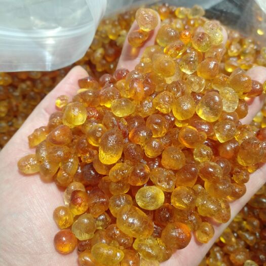 昆明 精品纯黄桃胶1.2左右颗粒，卖相很好，有大货10吨