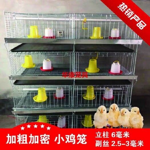 安平县热卖4层一体立式鸡笼子加粗加密育雏笼雏鸡笼大型养殖鸡笼小鸡