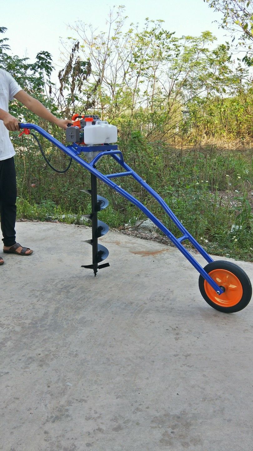 植树机 手推式四冲程专业打洞挖坑机 植树施肥打桩打孔机栽植机种植机