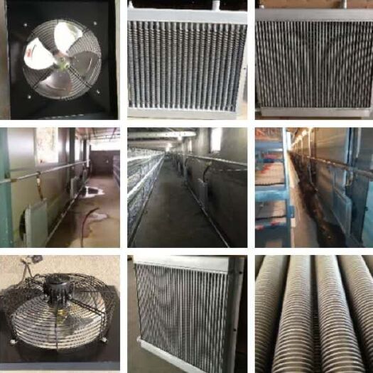 青州市养殖设备 养殖  加温散热器 风机