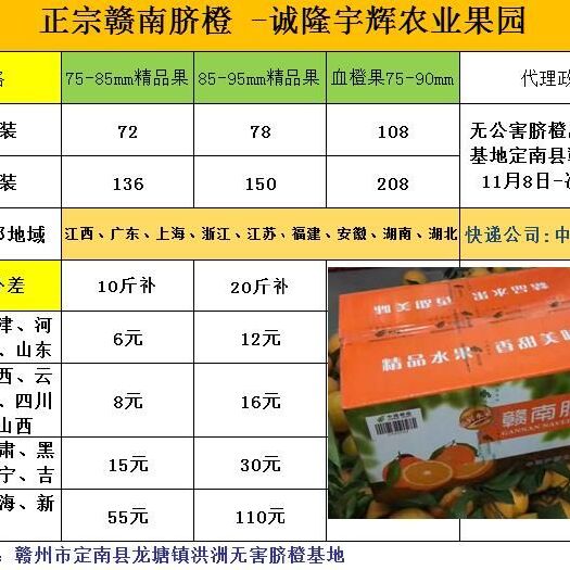 定南县 赣南脐橙货真价实