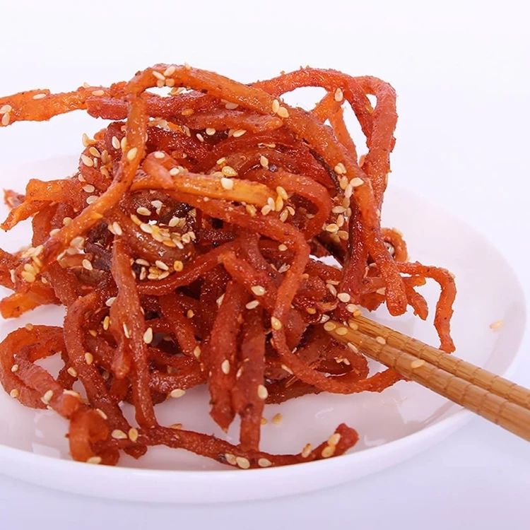  整箱批发海味零食龙润缘香辣鱼丝芝麻蜜汁鳗鱼丝麻辣鱼干一件1