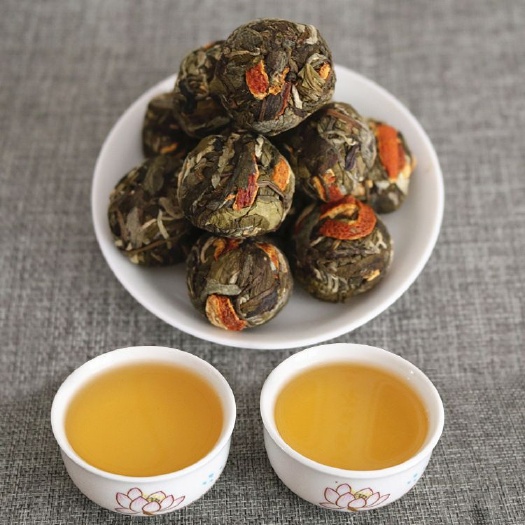 福鼎市新工艺白茶  龙珠白茶 福鼎白茶龙珠陈皮白茶小茶球陈年寿眉巧