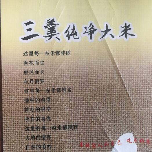 白城东北大米 一等品 一季稻 粳米