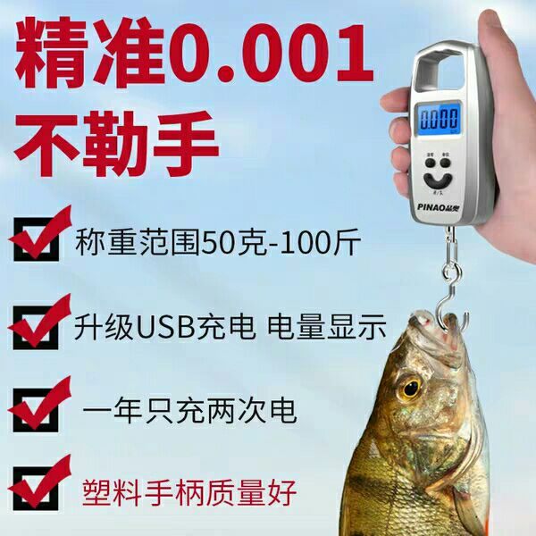 远驰迷你称重电子称 手提秤50kg电子秤便携式手提称挂钩称