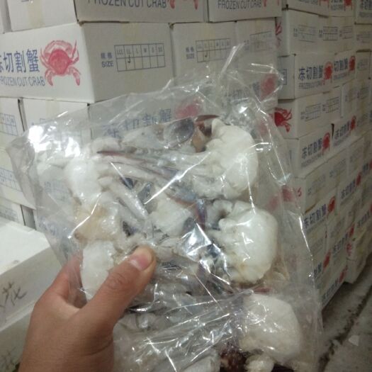 东港市梭子蟹 切蟹，一箱十二板，一板一斤，LLL规格。
