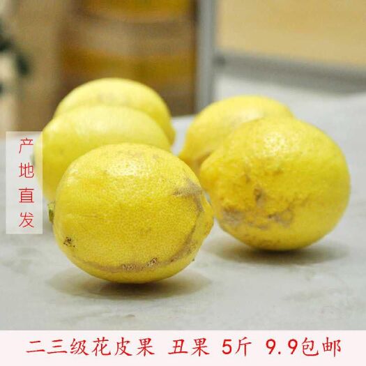 重庆市黄柠檬丑果 不套袋果 尤力克柠檬  奶茶饮品柠檬
