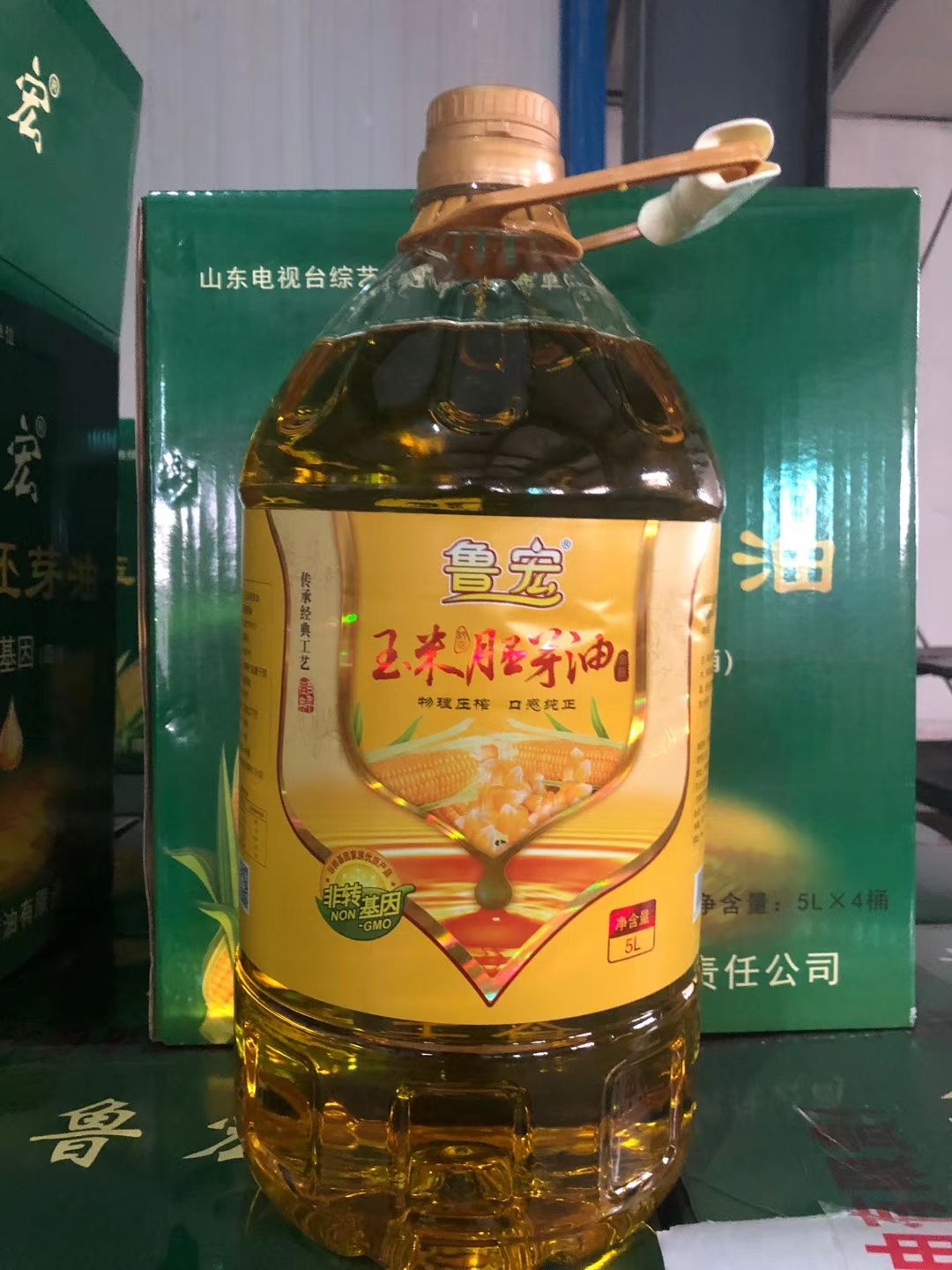 玉米胚芽油 济南民天集团冠群坊食用油有限责任公司(非转基因5升玉米胚芽)