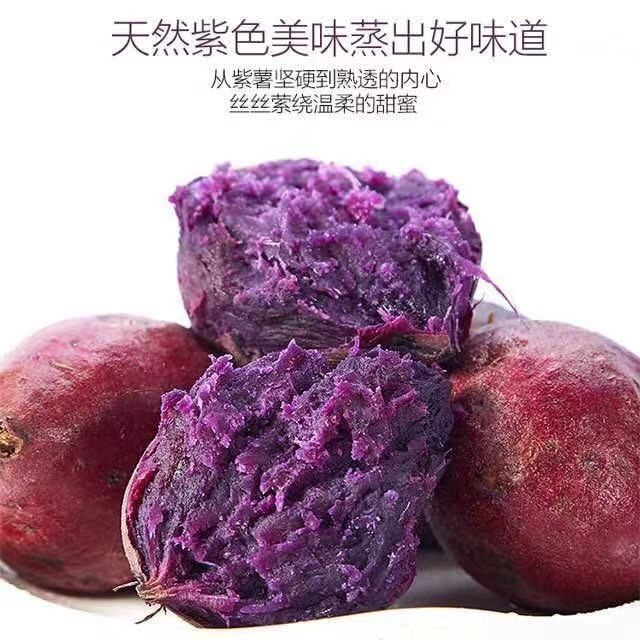 富硒紫薯 现挖现卖紫色地瓜产地直销