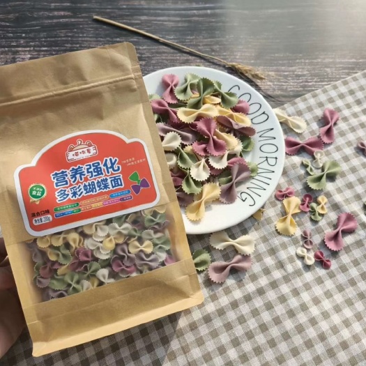 南阳 500克营养强化蝴蝶面八面牛皮纸袋，厂家直销，量大从优