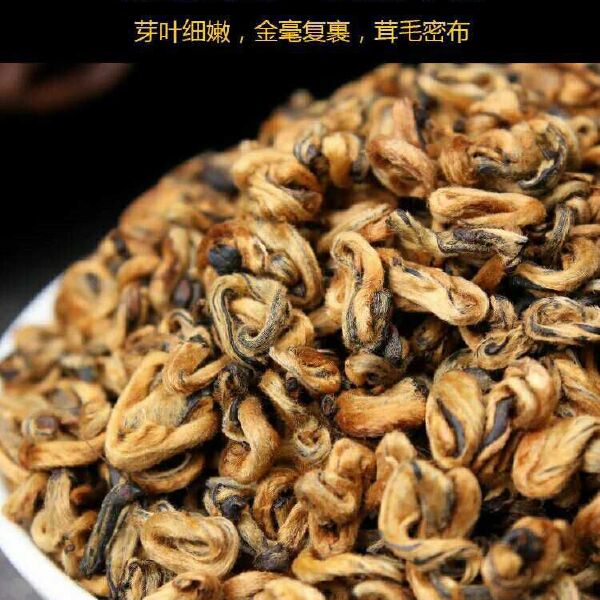  蜜香金螺红茶 云南凤庆滇红 单芽红碧螺 250g一罐