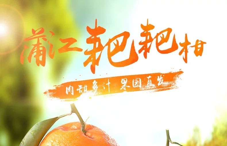 蒲江县 蒲江耙耙柑
果肉深橙色，质地脆嫩多汁，极化渣，酸甜适口