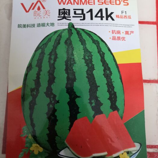 甜王西瓜种子 二倍体杂交种 ≥90%