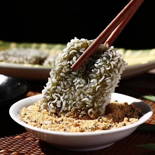 衢州艾草麻糍五方豆腐 美味可口艾草麻糍（宴会版）
