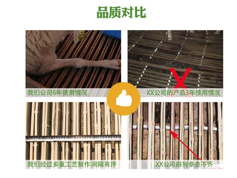 竹羊床鸡床鸭床竹漏粪板，全机器加工制作，平整耐用，防腐防虫