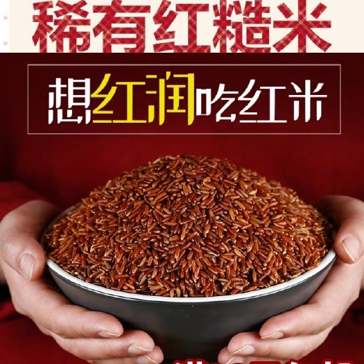 红米  东北红糙米活着的红糙米养生食物5斤装包邮
