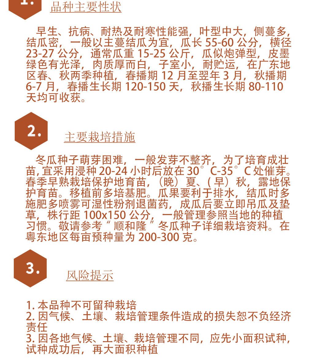 优质高产特大桶装黑皮冬瓜种子 春秋季蔬菜种子