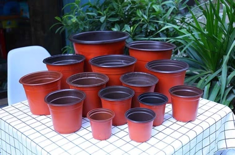 新沂市塑料花盆 双色盆  育苗盆 营养盆 双色花盆 摔不坏的花盆