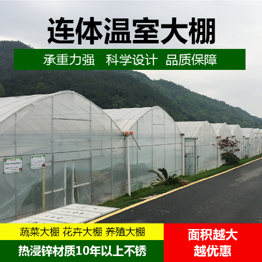 建德市连栋棚 智能连栋温室大棚连体大棚蔬菜大棚养殖棚