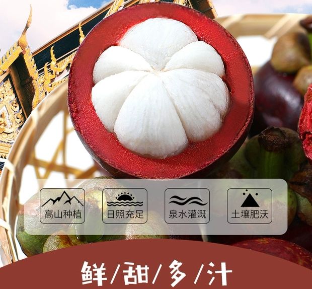  新鲜水果泰国山竹5斤装当季热带油麻竹超大5A应季包邮