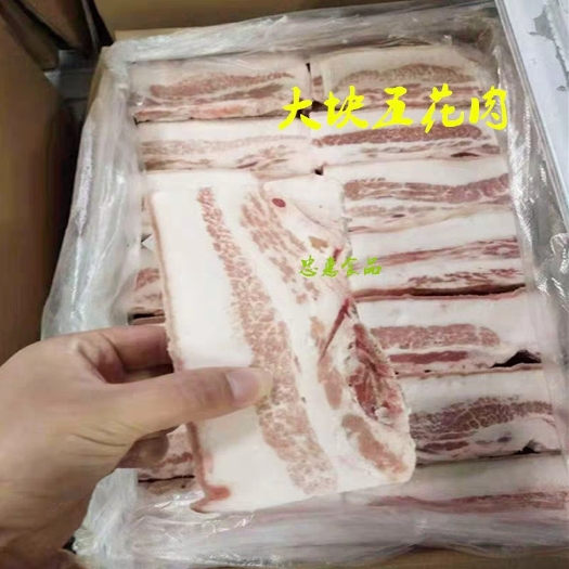 南京 冷冻带皮五花肉五花肉块大肉块烤涮五花肉烤肉20斤江浙沪皖包