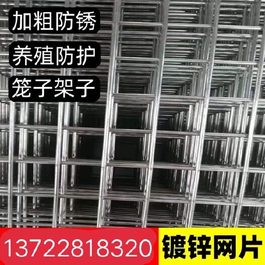 安平县护栏网/ 镀锌电焊网片，适用于养殖防护、建筑路面