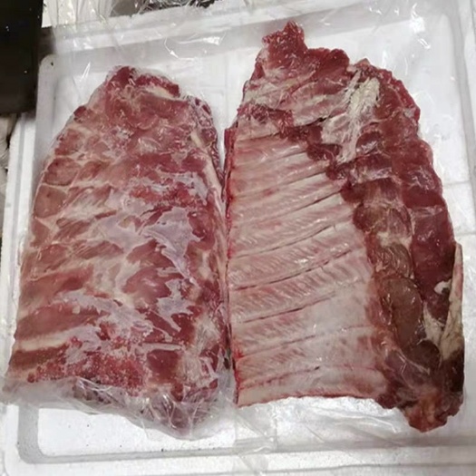 南京猪肋排 猪大排新鲜冷冻肋排骨20斤4至5片一箱 猪排骨饭店