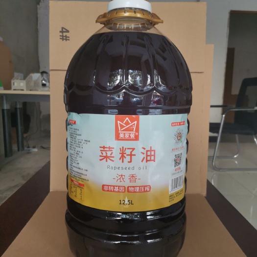 成都美家餐浓香菜籽油12.5L*2瓶/件，餐饮商用大桶食用清油