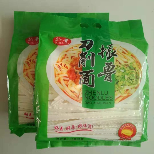 单县山东振鲁刀削面，花边宽面条刀削面，2袋5斤装包邮！