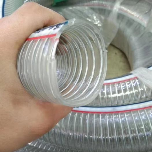 锦州 包邮 水管厂价直销现货供应PVC钢丝软管水泵抽水大棚菜园果