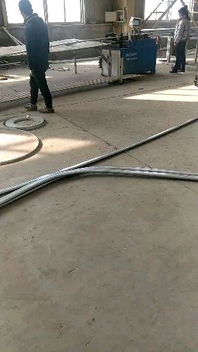 天津大棚管 大棚骨架椭圆管包塑水槽