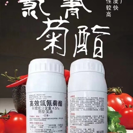 寿光市 4.5%高效氯氰菊酯果树花卉菜青虫棉铃虫杀虫剂500ml
