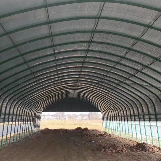 天津种植大棚 温室大棚骨架椭圆管圆钢管定制蔬菜养殖大棚全套农业连体连栋大棚