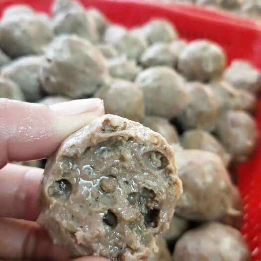 汕头 正宗纯鲜牛肉手工制作牛肉丸火锅丸子香脆嫩