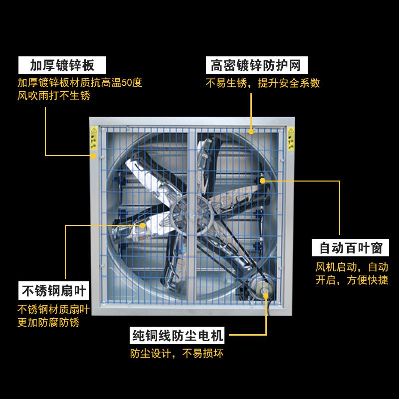 温湿控制器  养殖场降温负压风机湿帘排风扇重锤式推拉式风机厂家直销