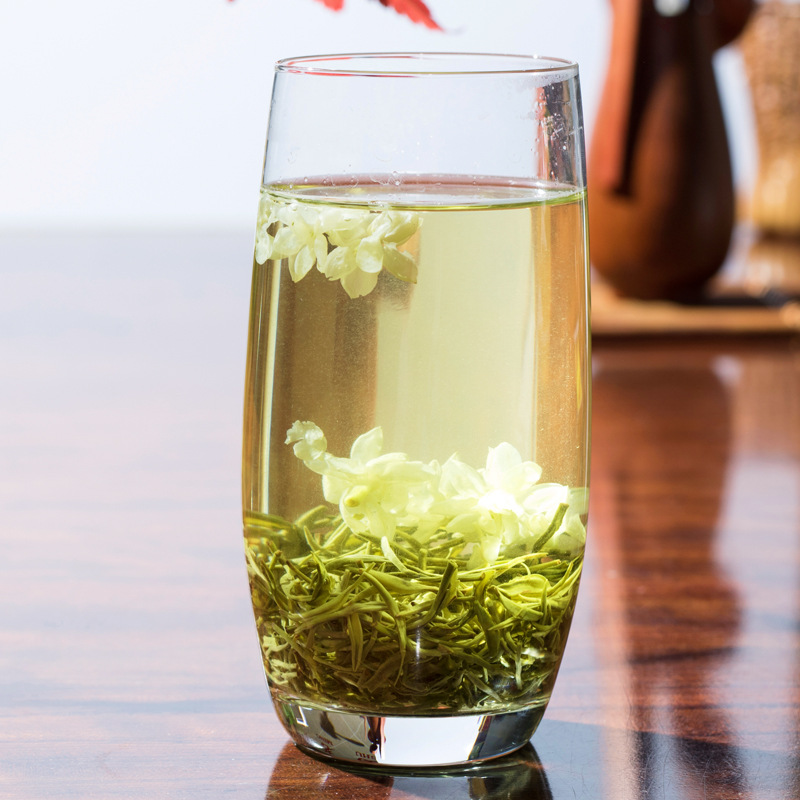  新茶四川蒙顶山碧潭级飘雪茉莉花茶散装浓香花茶