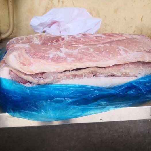 临沭县五花肉 单冻肥猪带皮五花