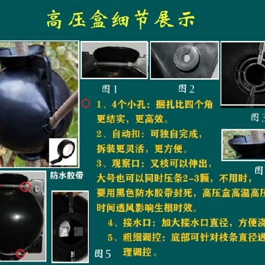 育苗袋/育苗杯/容器袋 生根器 植物高壓包繁殖器  植物高壓盒