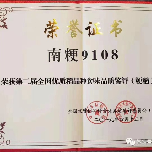 濮阳县 金奖大米南粳9108