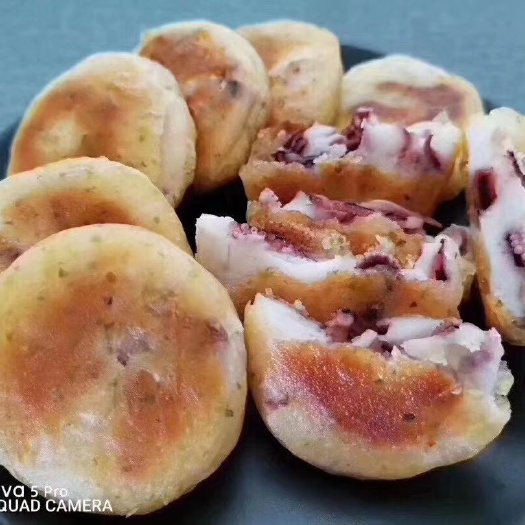 烟台虾饼  山东特产海苔章鱼饼冷冻速食半成品批发